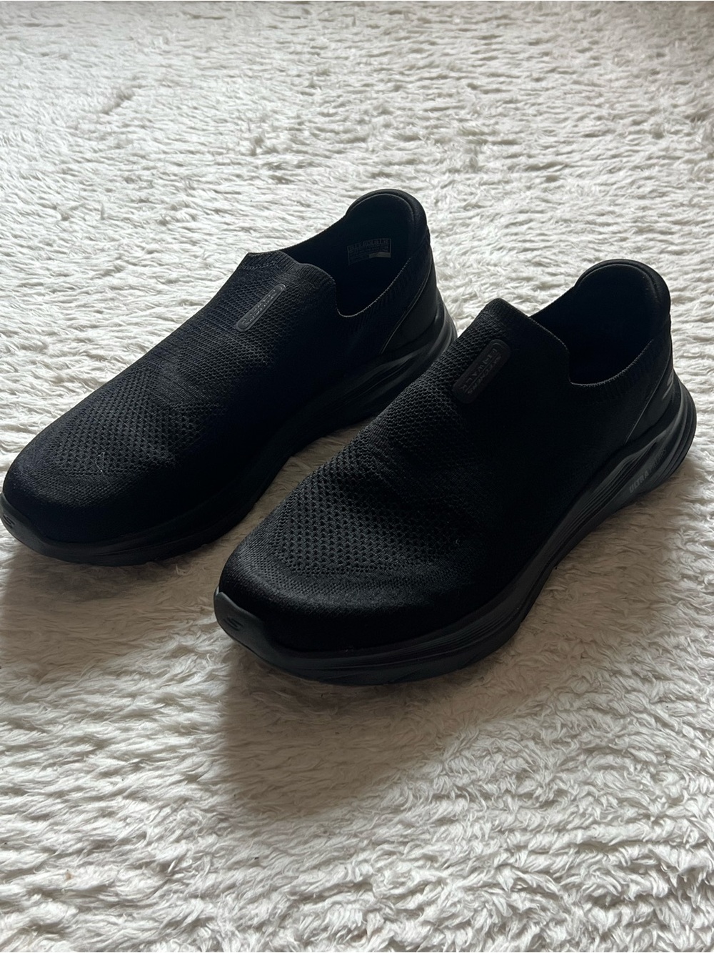 Skechers Men's Black Slip-On Athletic Sneakers
